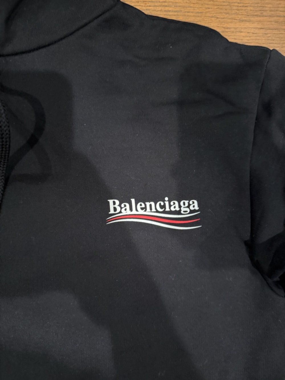 Balenciaga Black Pullover Hoodie with Small Chest Logo - Picture 2 of 5